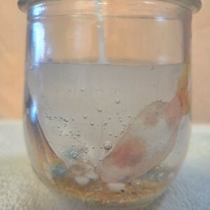Decorative Glass Candle with Ocean Theme